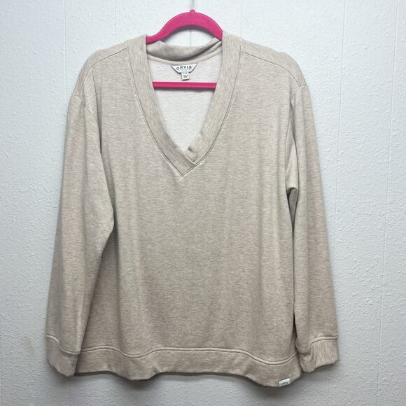 ORVIS Modal Blend Activewear Loungewear Soft Pullover Sweatshirt Womens Large - Picture 1 of 13
